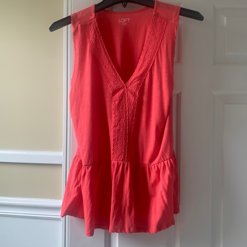 Orange sleeveless top